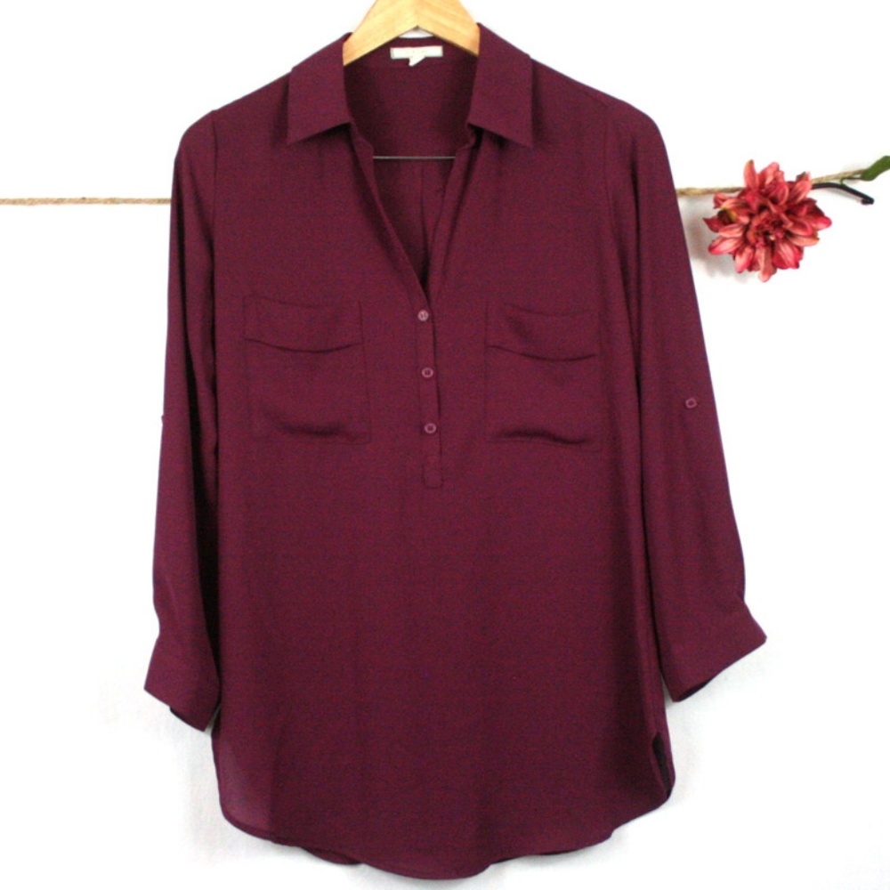 *HOST PICK!* Lot of 3 Pleione Anthro Career Tops - Picture 4 of 8